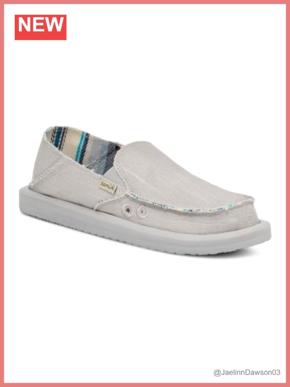 Women's Hemp Loafers Slip-On Shoes with Memory Foam